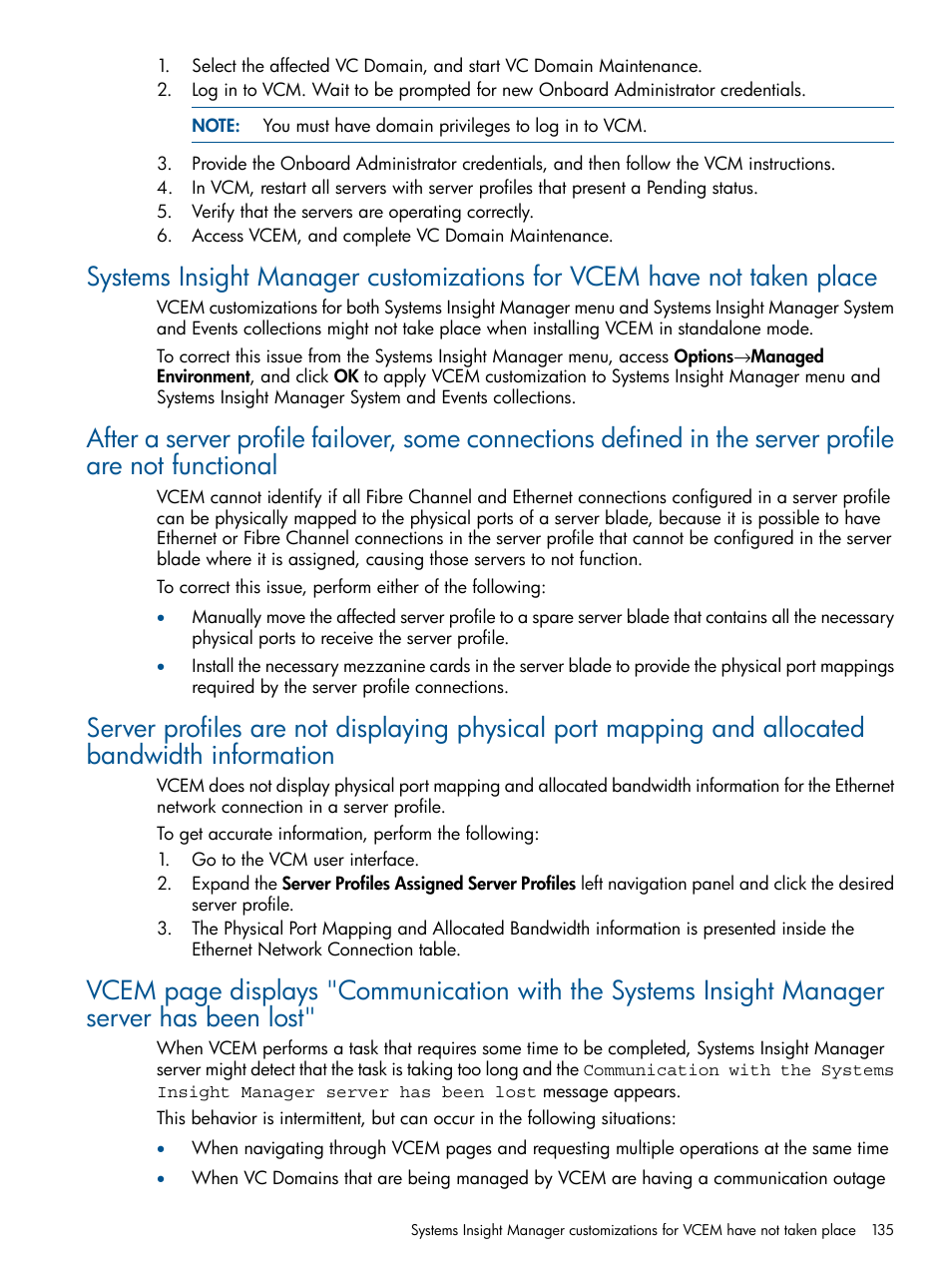 HP Insight Management-Software User Manual | Page 135 / 147