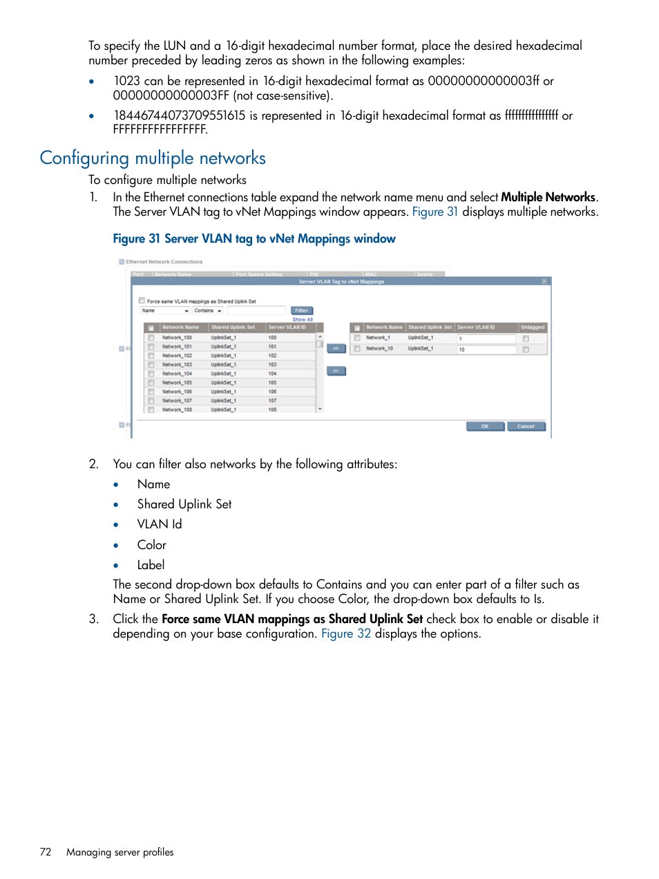 Configuring multiple networks | HP Insight Management-Software User Manual | Page 72 / 147