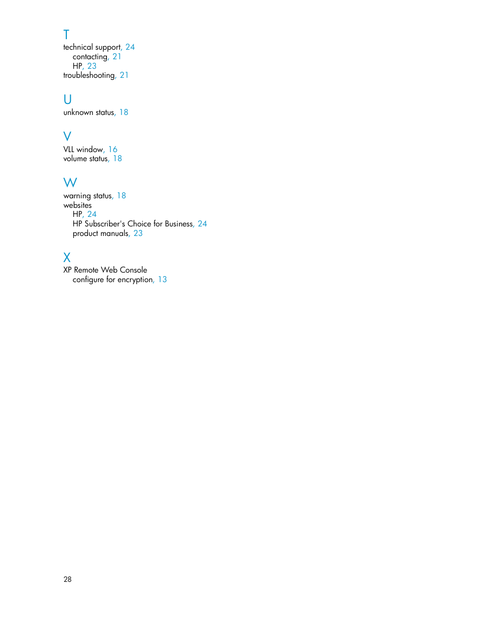 HP XP20000XP24000 Disk Array User Manual | Page 28 / 28