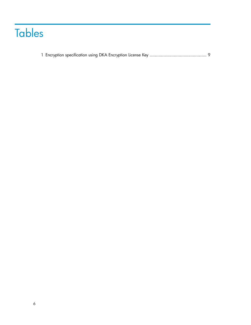 Tables | HP XP20000XP24000 Disk Array User Manual | Page 6 / 28