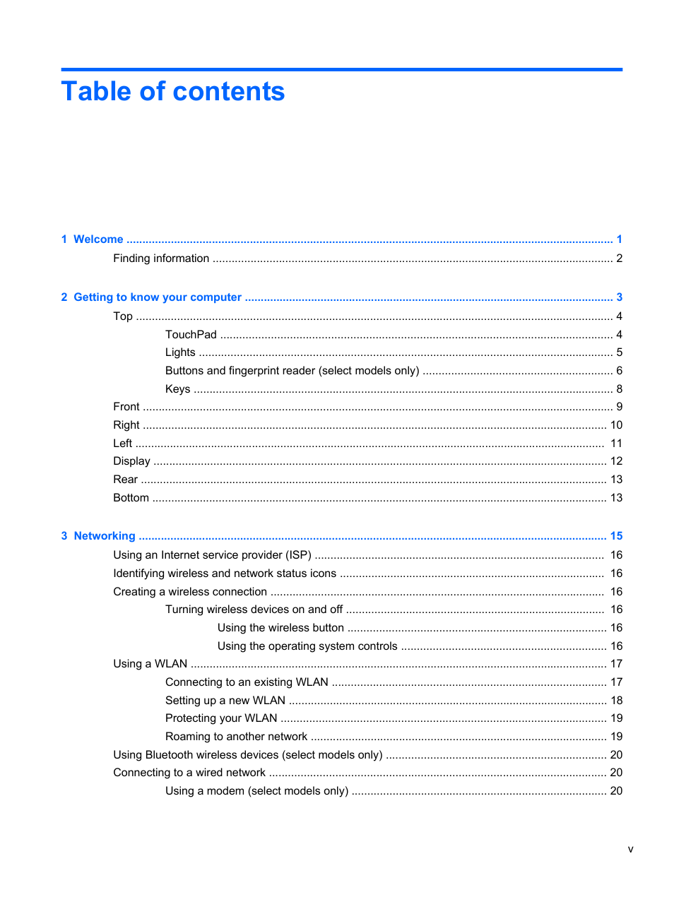 HP ProBook 6465b Notebook-PC User Manual | Page 5 / 114