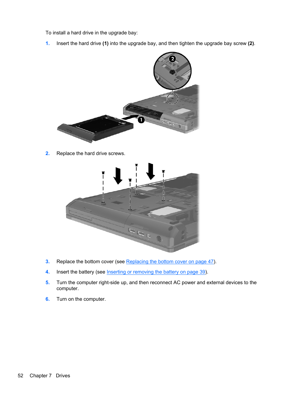 HP ProBook 6465b Notebook-PC User Manual | Page 62 / 114