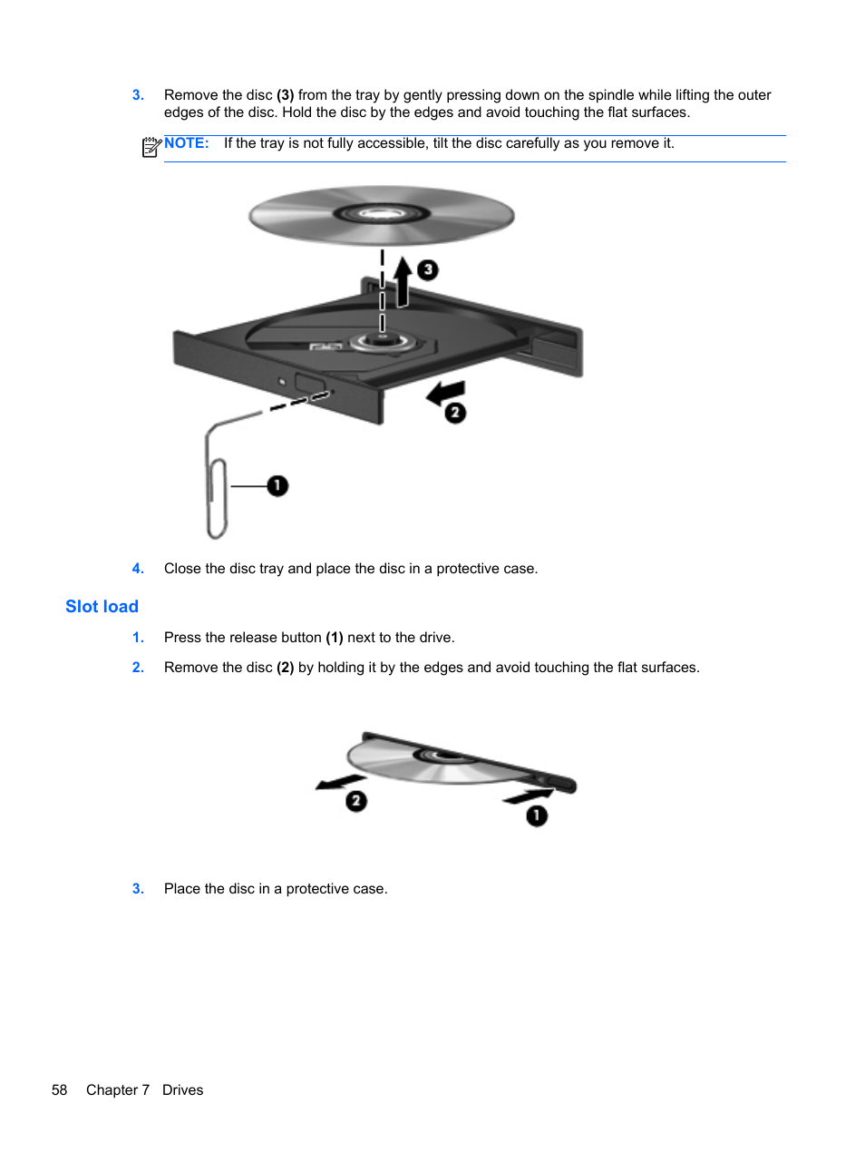 Slot load | HP ProBook 6465b Notebook-PC User Manual | Page 68 / 114