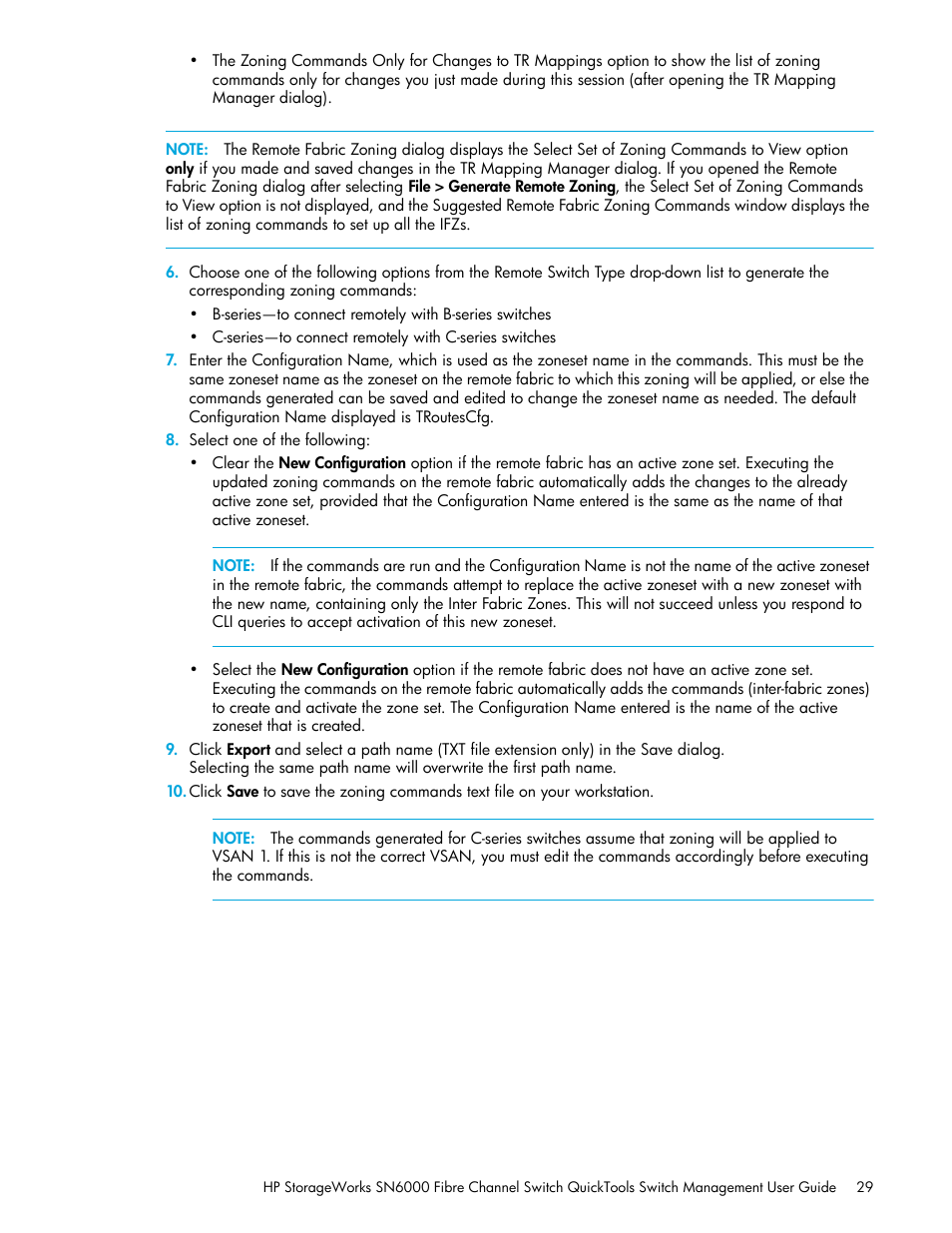 HP SN6000 Fibre Channel Switch User Manual | Page 29 / 112