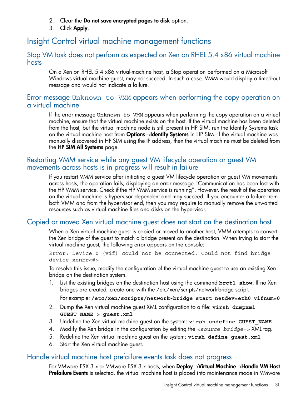 HP Insight Control User Manual | Page 31 / 54