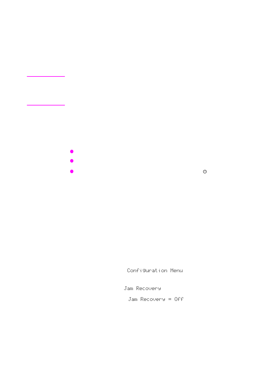 Resetting the accessory, Jam recovery | HP LaserJet Print to Mail Accessories User Manual | Page 35 / 50