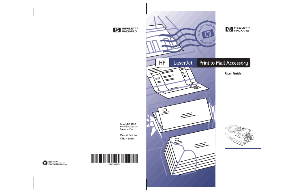HP LaserJet Print to Mail Accessories User Manual | Page 50 / 50