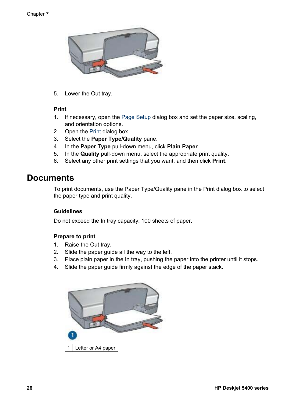 Documents | HP Deskjet 5440 Photo Printer User Manual | Page 28 / 80