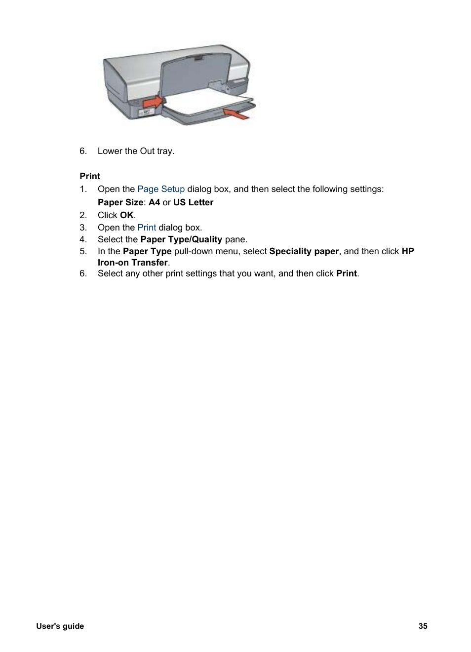 HP Deskjet 5440 Photo Printer User Manual | Page 37 / 80
