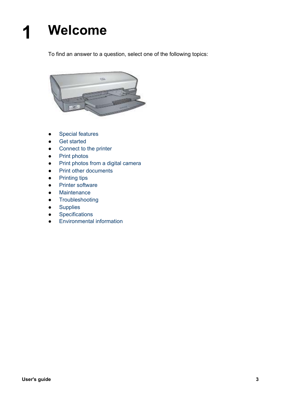 Welcome | HP Deskjet 5440 Photo Printer User Manual | Page 5 / 80