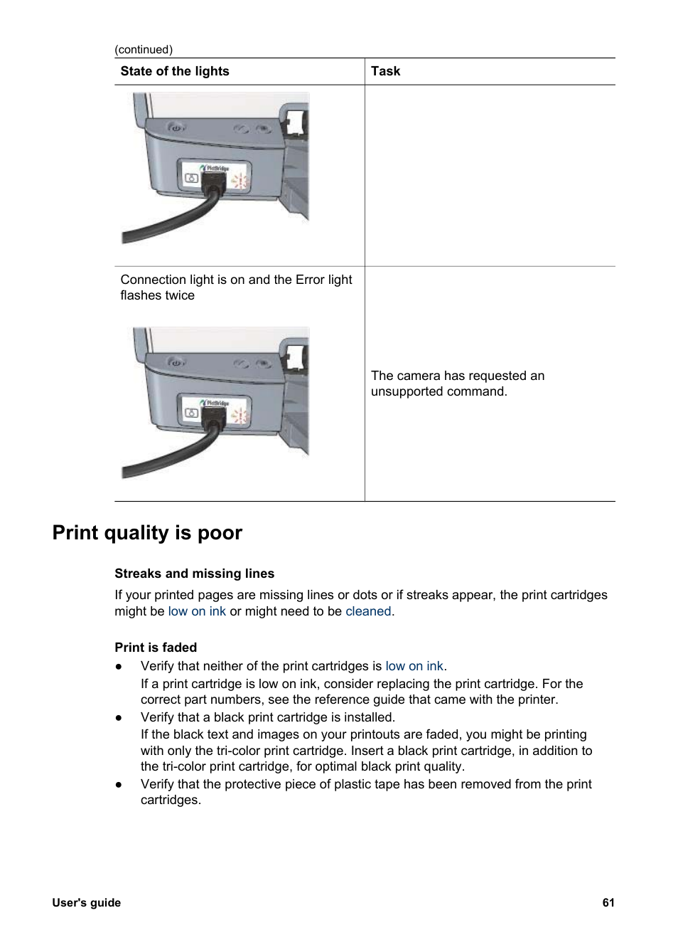 Print quality is poor | HP Deskjet 5440 Photo Printer User Manual | Page 63 / 80