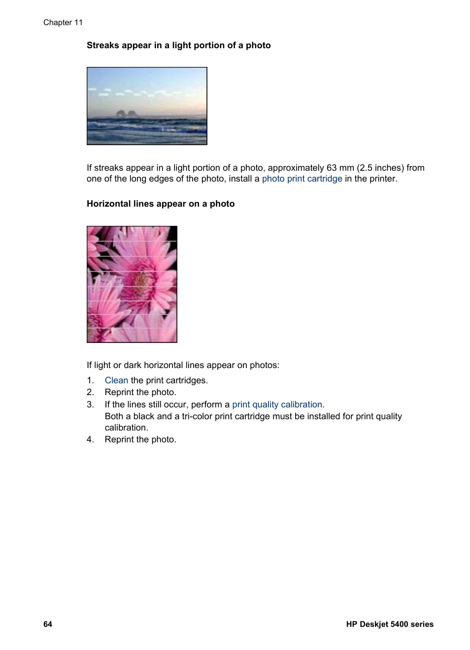 HP Deskjet 5440 Photo Printer User Manual | Page 66 / 80