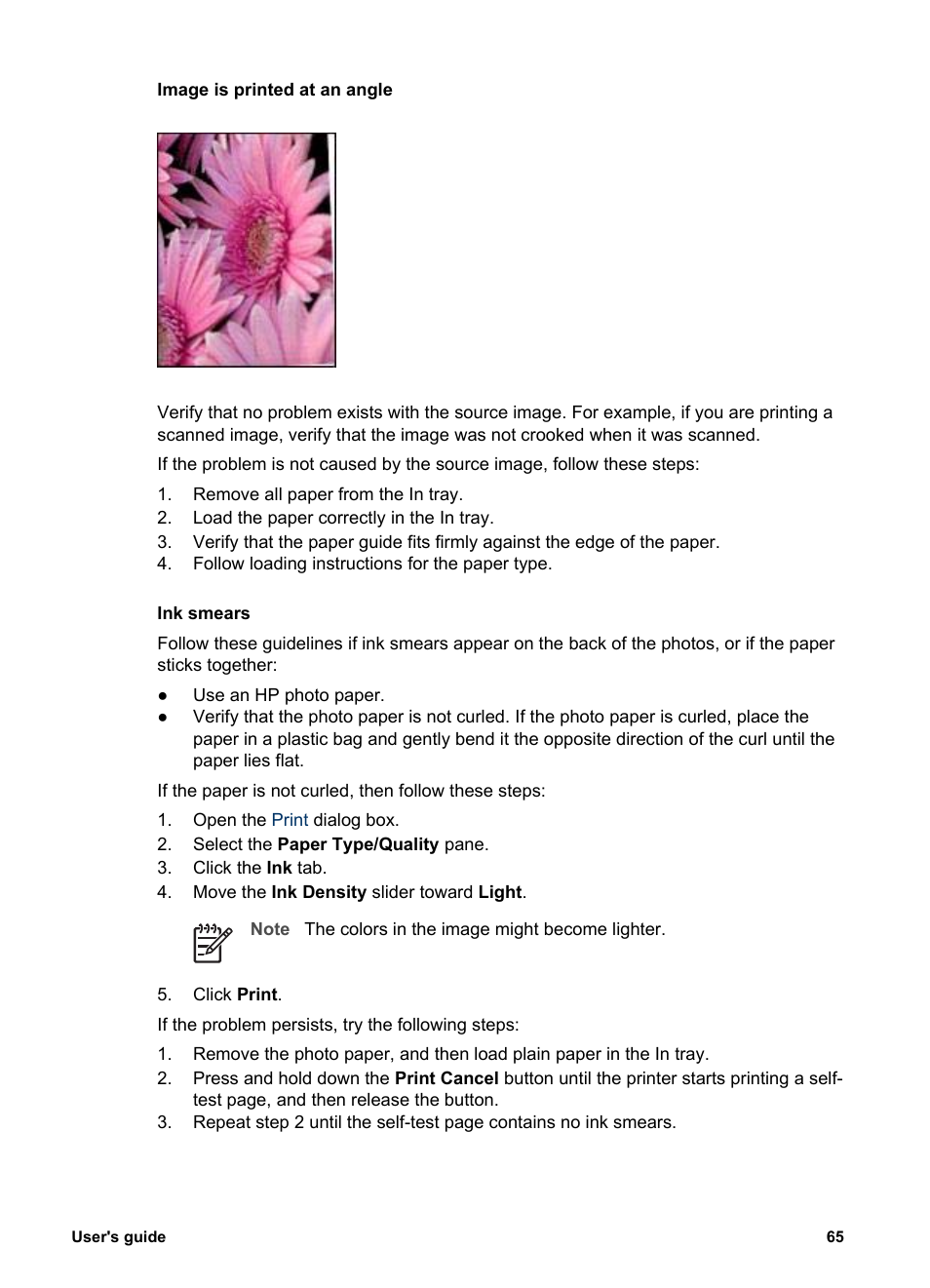 HP Deskjet 5440 Photo Printer User Manual | Page 67 / 80