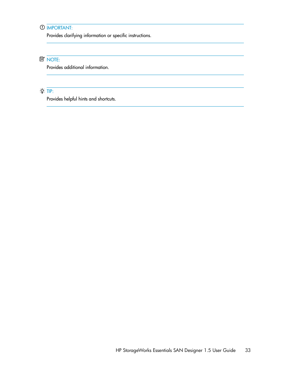 HP SAN User Manual | Page 33 / 38