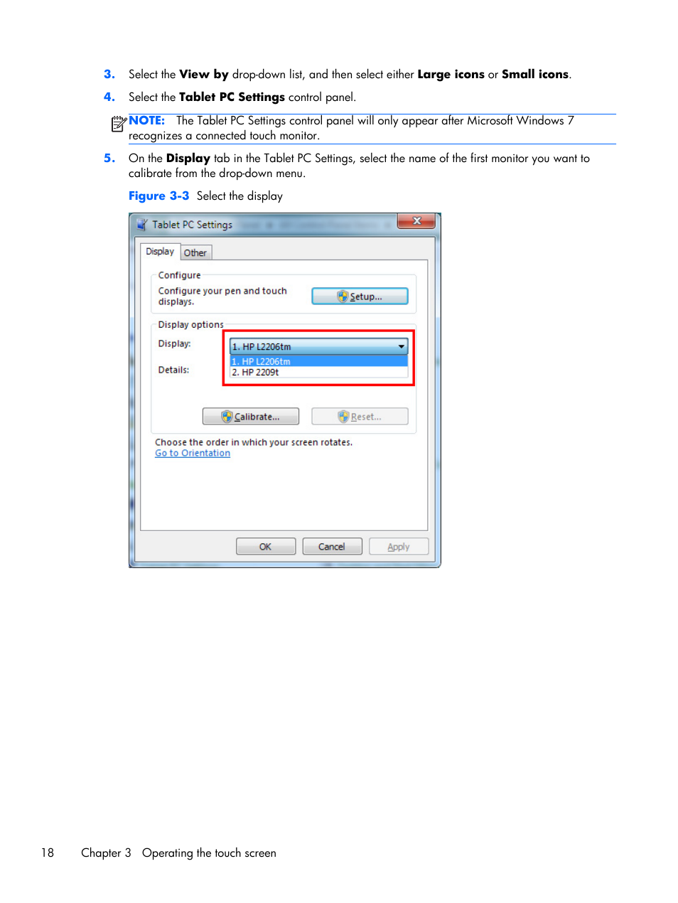 HP Compaq L2206tm 21.5-inch LED Backlit Touch Monitor User Manual | Page 24 / 33