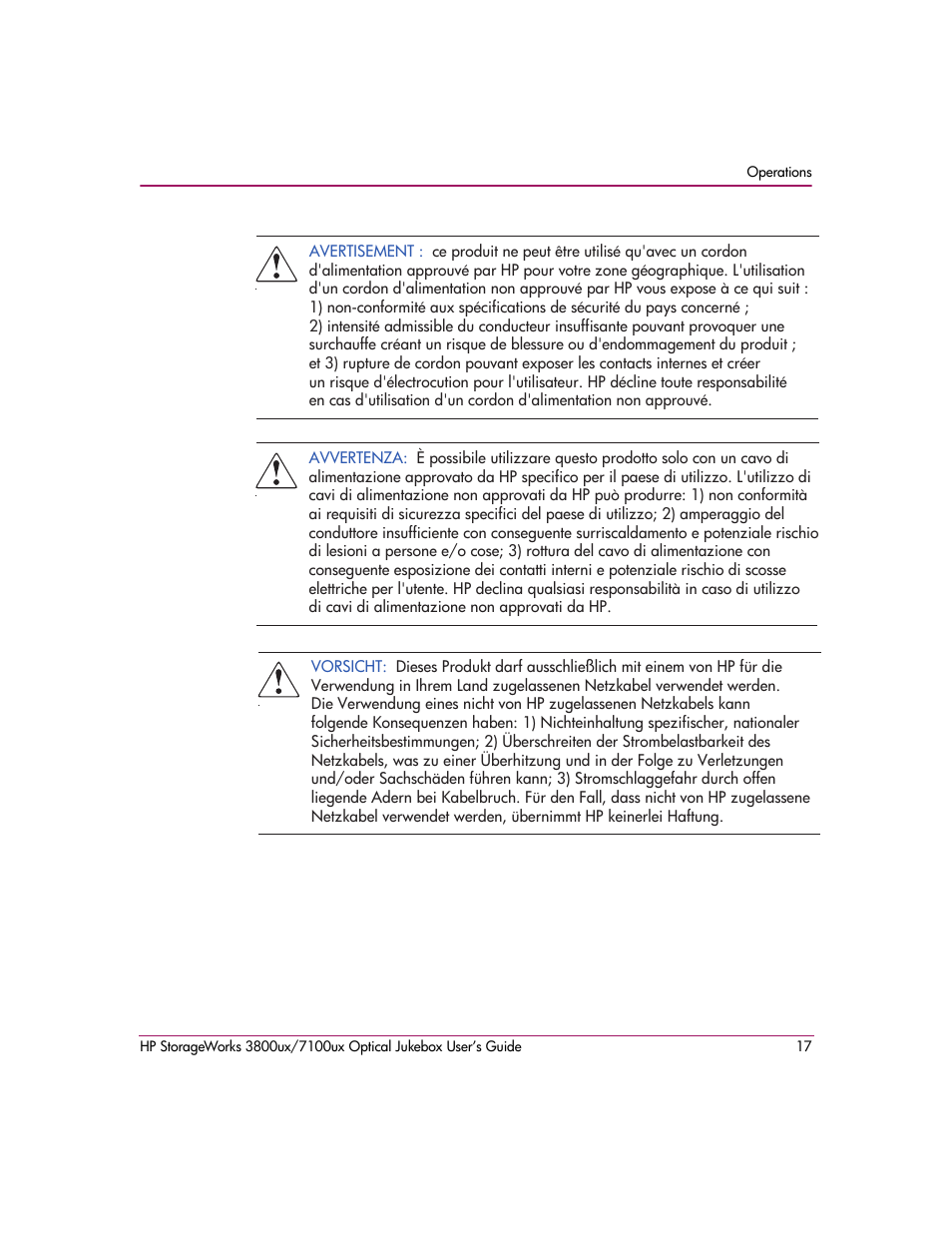 HP StorageWorks Ultra Density Optical Storage User Manual | Page 17 / 82