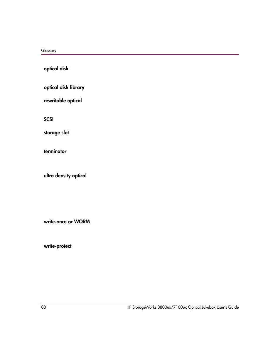 HP StorageWorks Ultra Density Optical Storage User Manual | Page 80 / 82