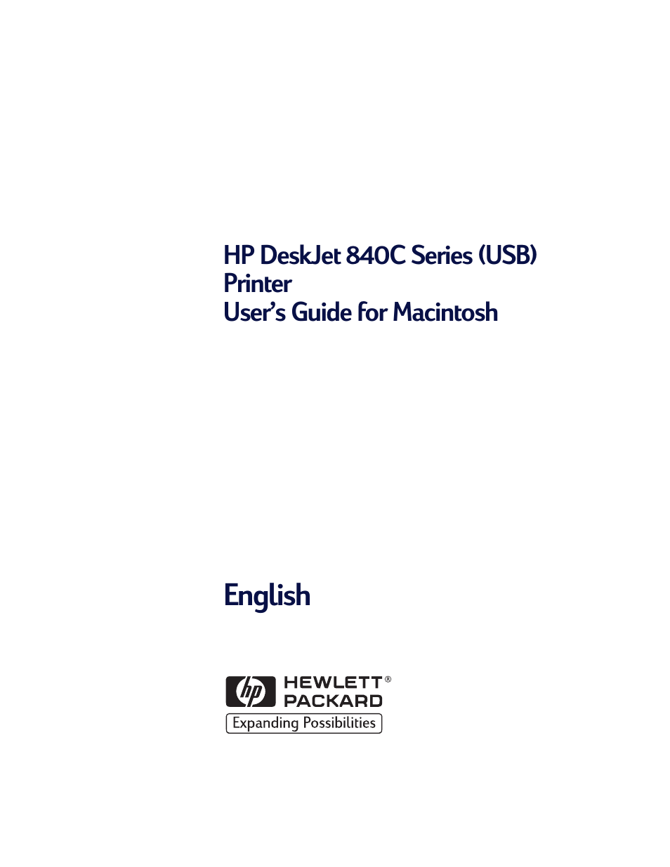 HP Deskjet 842c Printer User Manual | 67 pages