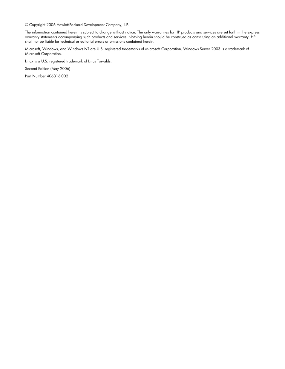 Notice | HP ProLiant DL360 G5 Server User Manual | Page 2 / 118