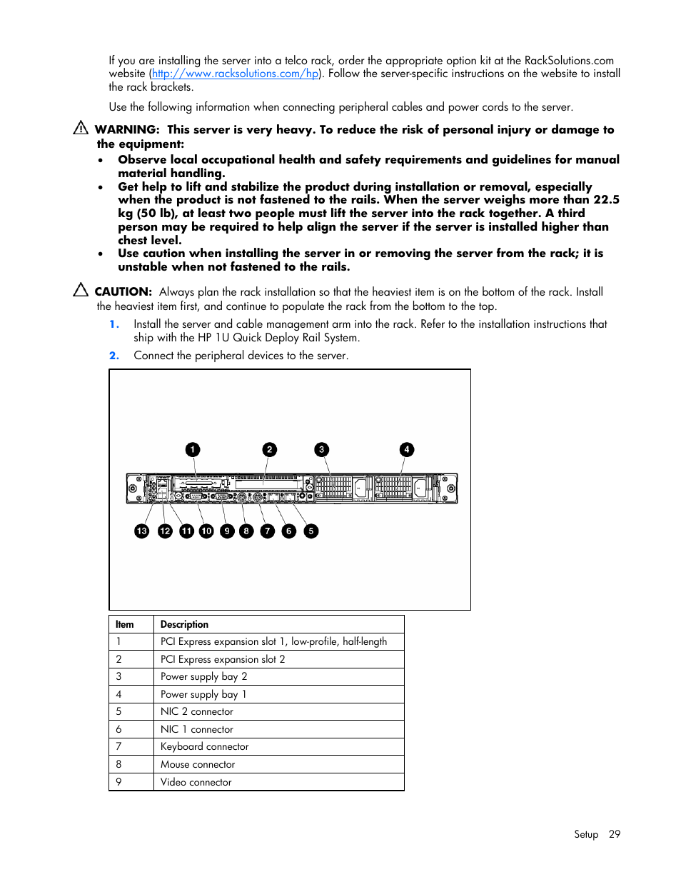 HP ProLiant DL360 G5 Server User Manual | Page 29 / 118