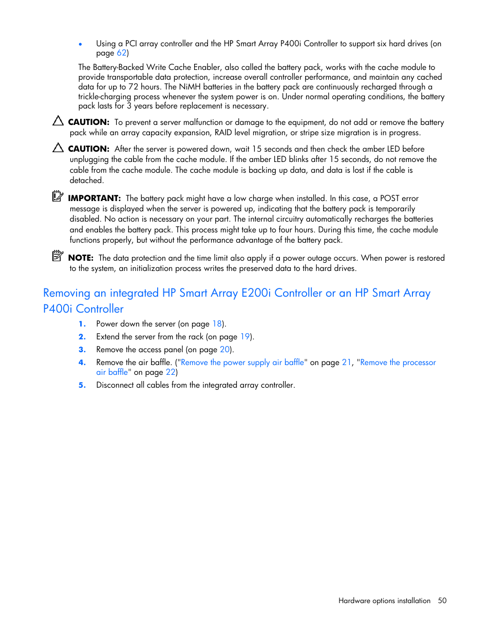 HP ProLiant DL360 G5 Server User Manual | Page 50 / 118