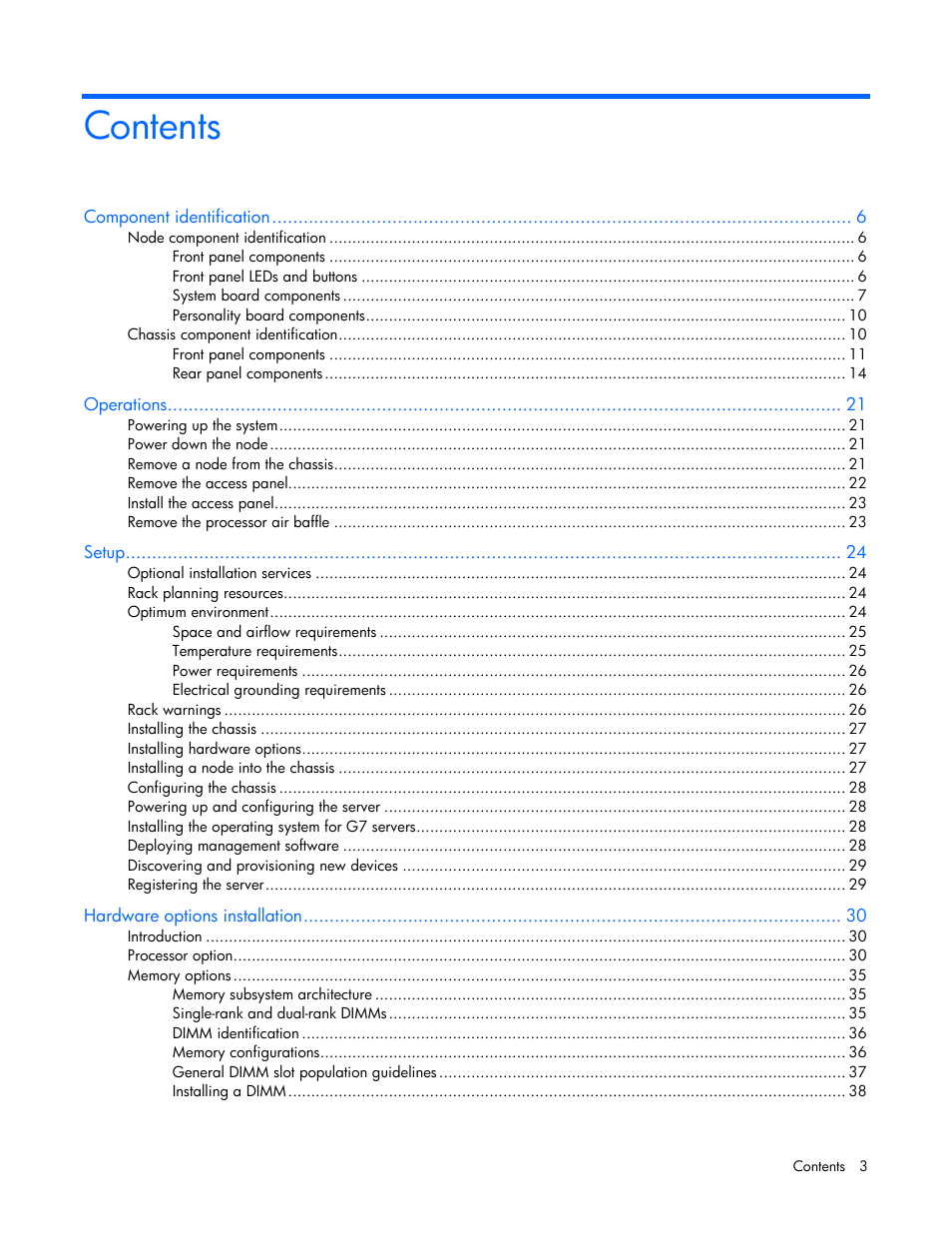 HP ProLiant SL4545 G7 Server User Manual | Page 3 / 78