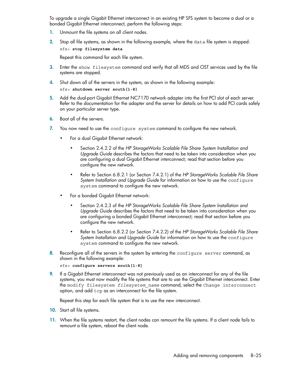 HP StorageWorks Scalable File Share User Manual | Page 223 / 362