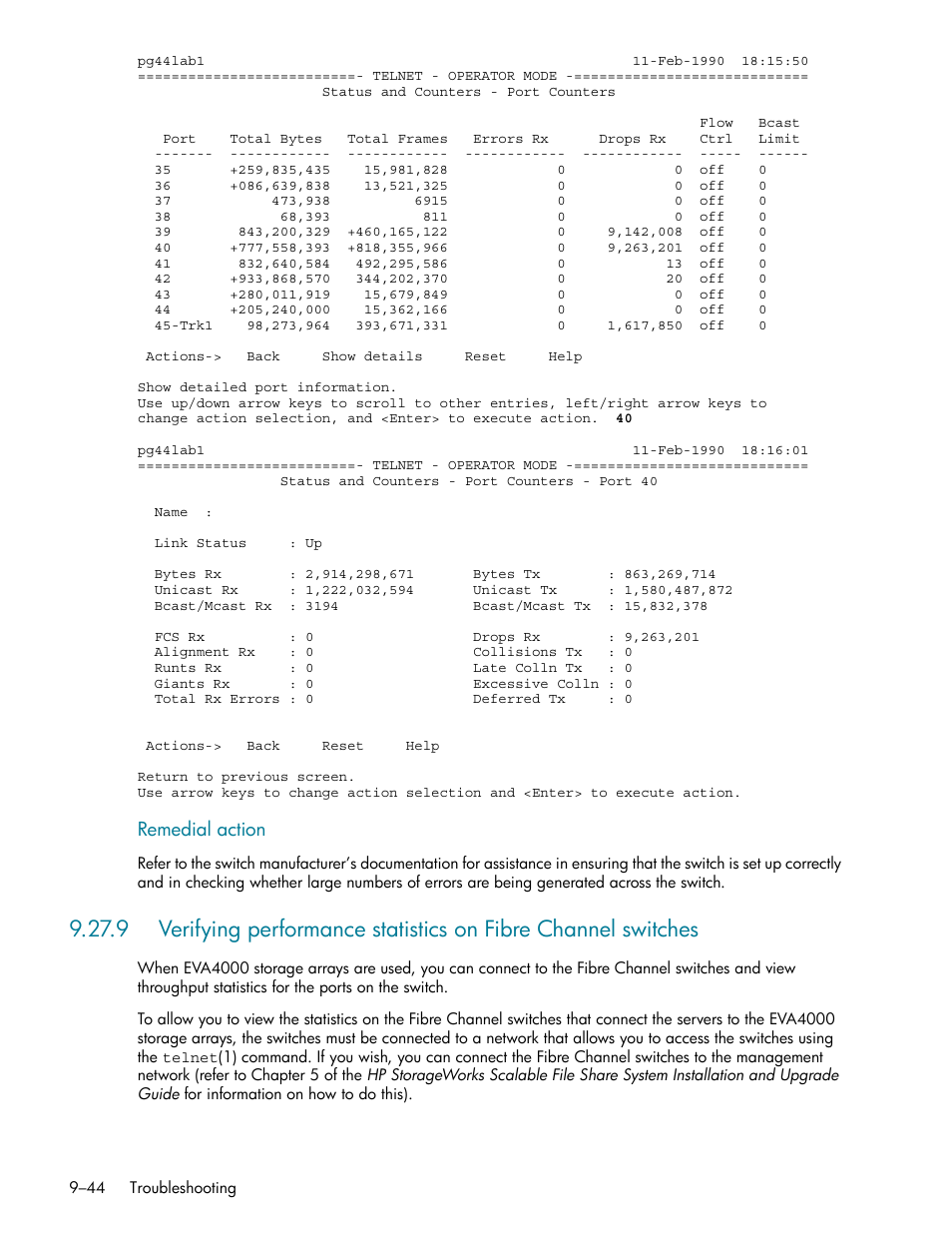 Bed in section 9.27.9 | HP StorageWorks Scalable File Share User Manual | Page 268 / 362