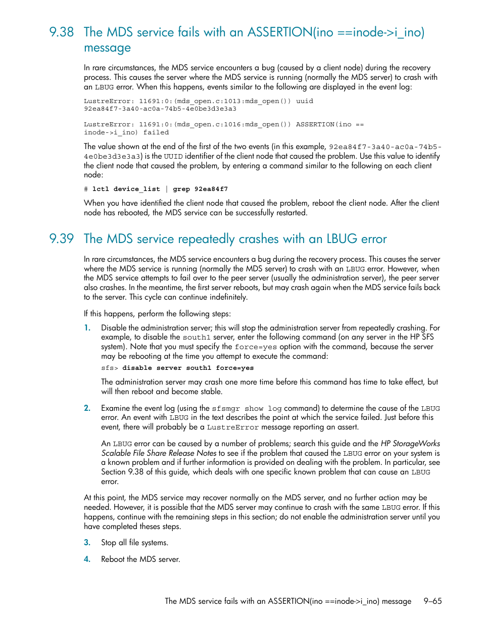 So section 9.39 f | HP StorageWorks Scalable File Share User Manual | Page 289 / 362