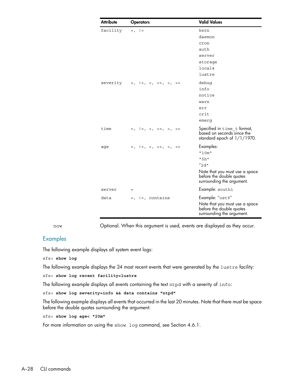 Examples | HP StorageWorks Scalable File Share User Manual | Page 322 / 362