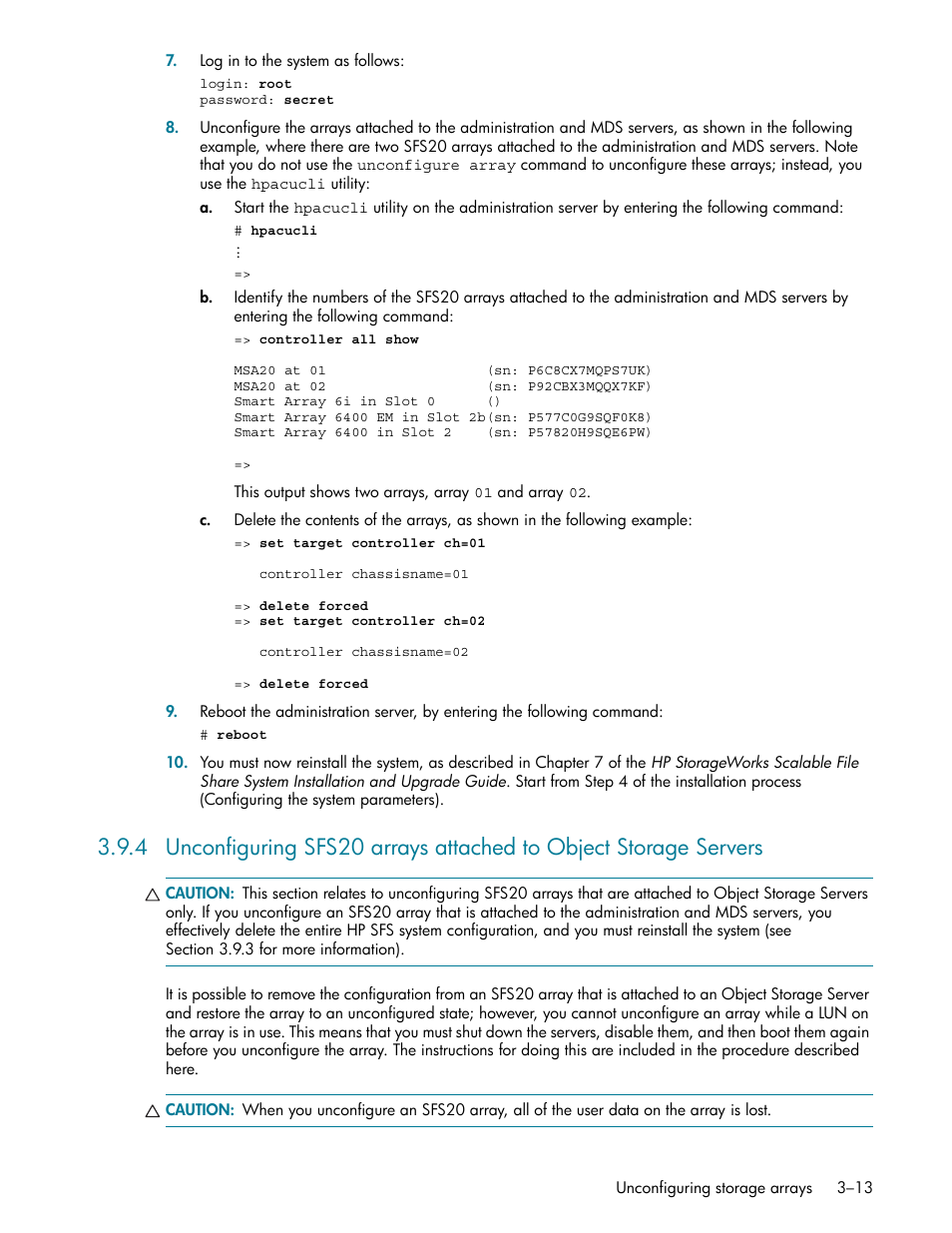 HP StorageWorks Scalable File Share User Manual | Page 45 / 362