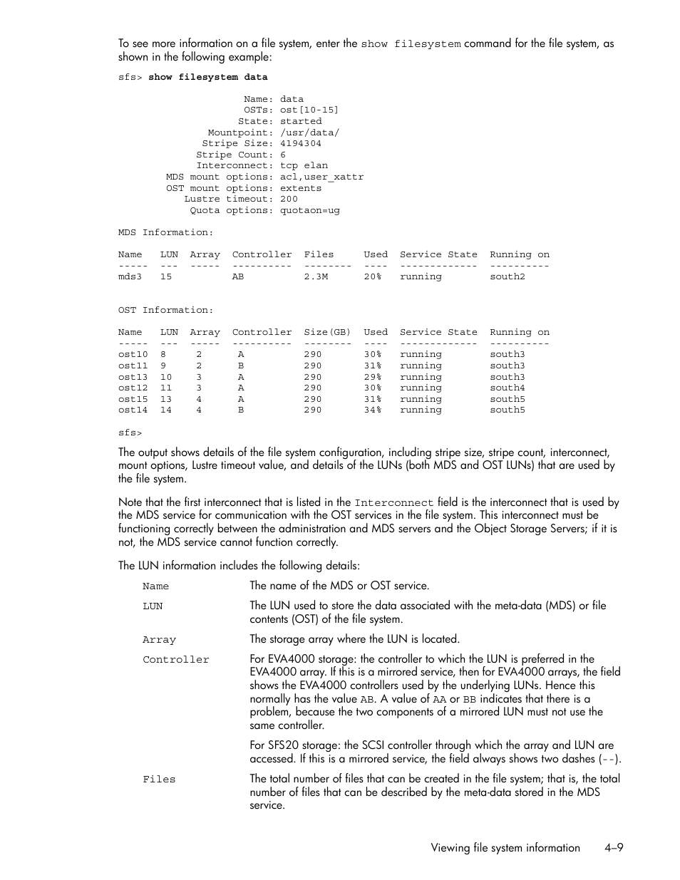 HP StorageWorks Scalable File Share User Manual | Page 65 / 362