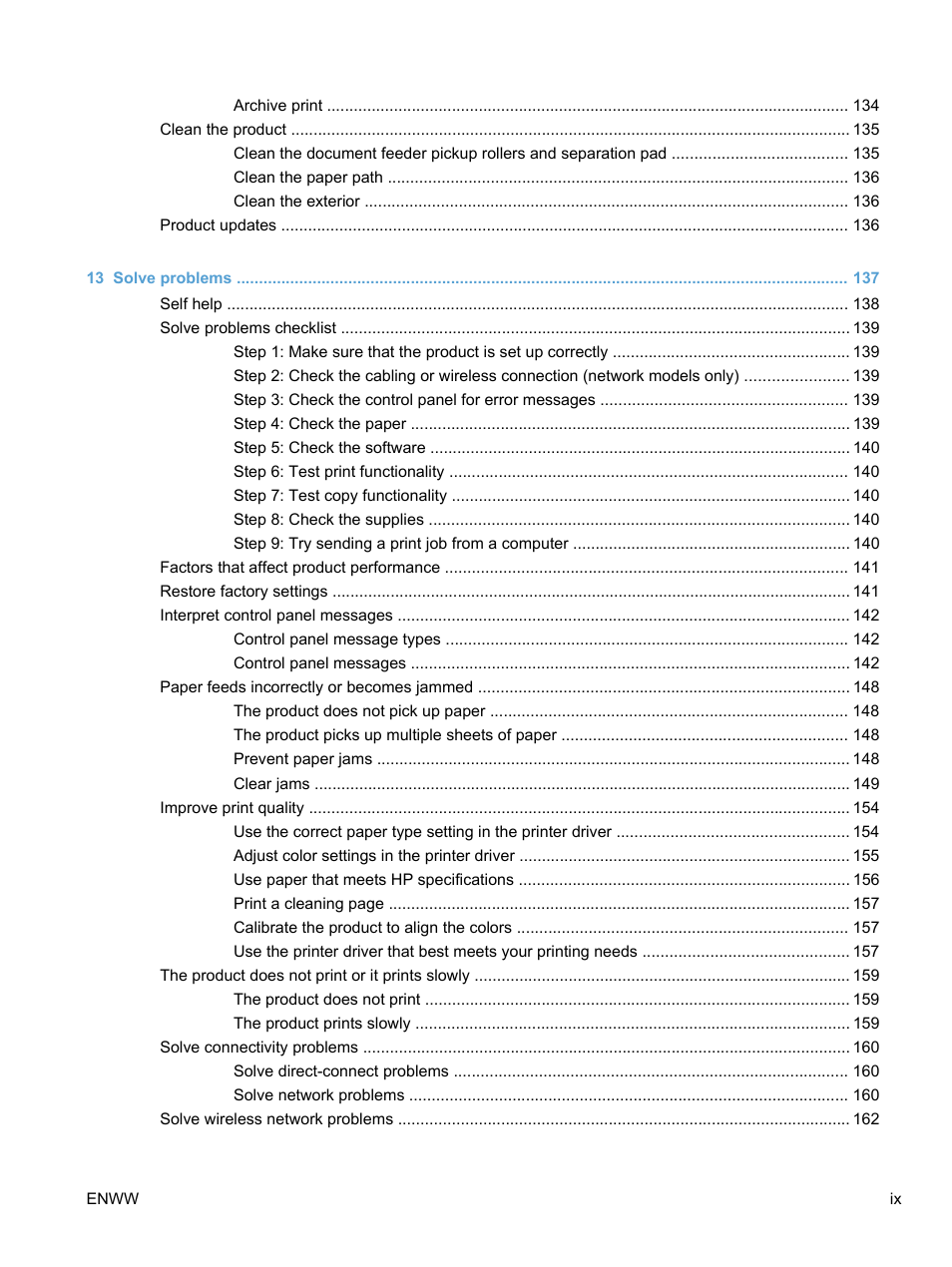 HP LaserJet Pro 100 color MFP M175nw User Manual | Page 11 / 220