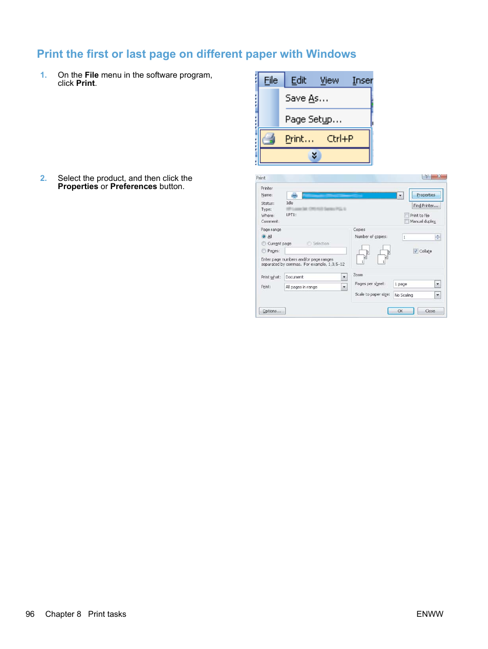 HP LaserJet Pro 100 color MFP M175nw User Manual | Page 110 / 220