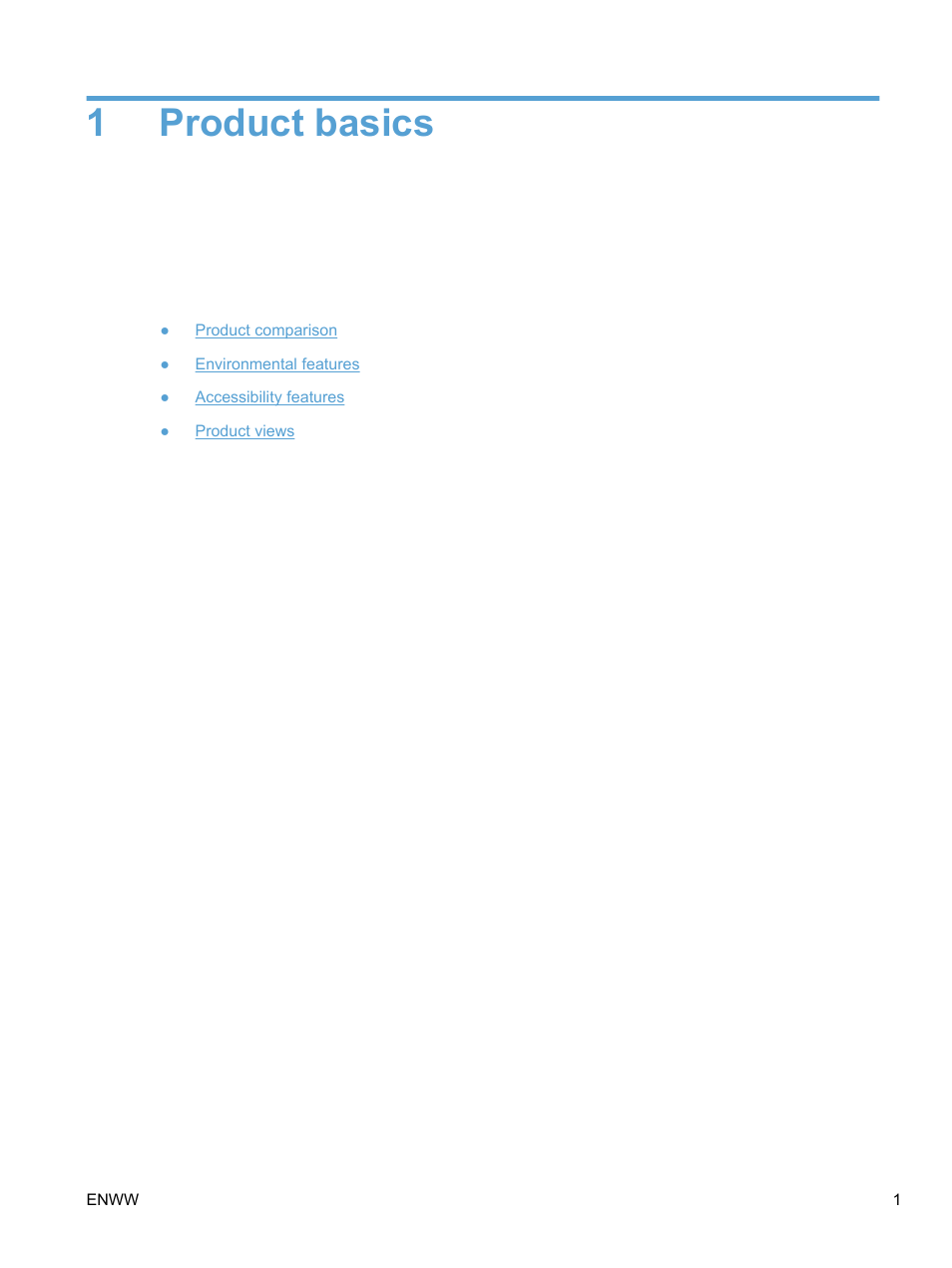 Product basics, 1 product basics, 1product basics | HP LaserJet Pro 100 color MFP M175nw User Manual | Page 15 / 220