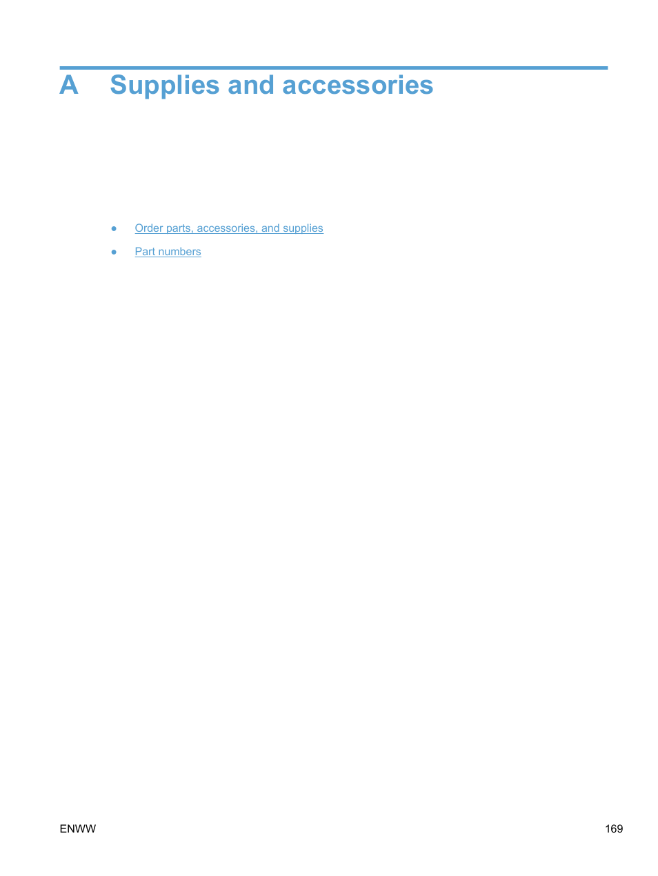 Supplies and accessories, Appendix a supplies and accessories, Asupplies and accessories | HP LaserJet Pro 100 color MFP M175nw User Manual | Page 183 / 220
