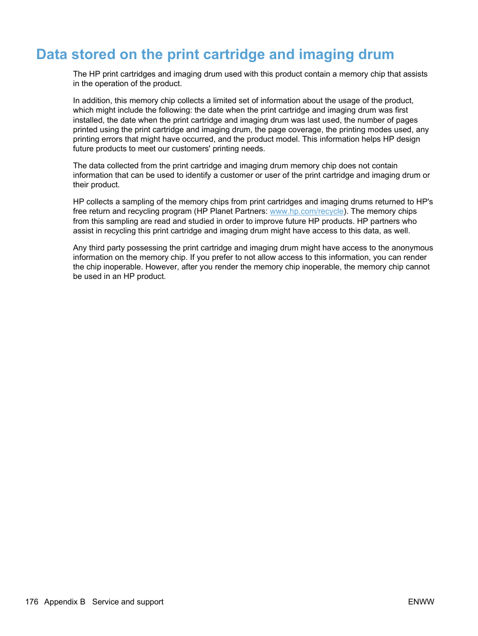 HP LaserJet Pro 100 color MFP M175nw User Manual | Page 190 / 220