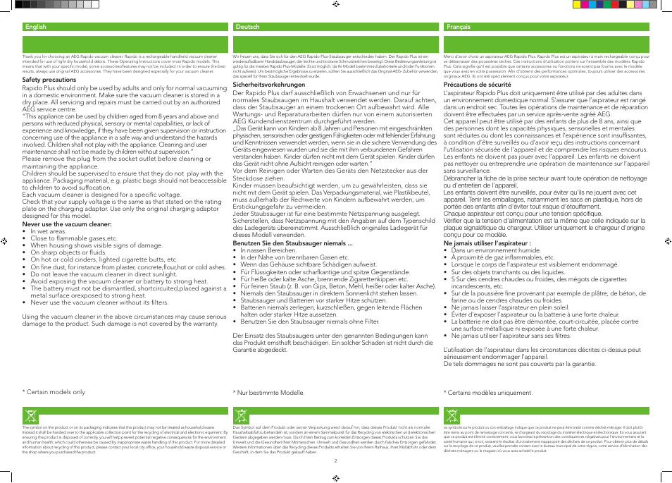 AEG AG4128 User Manual | Page 2 / 3