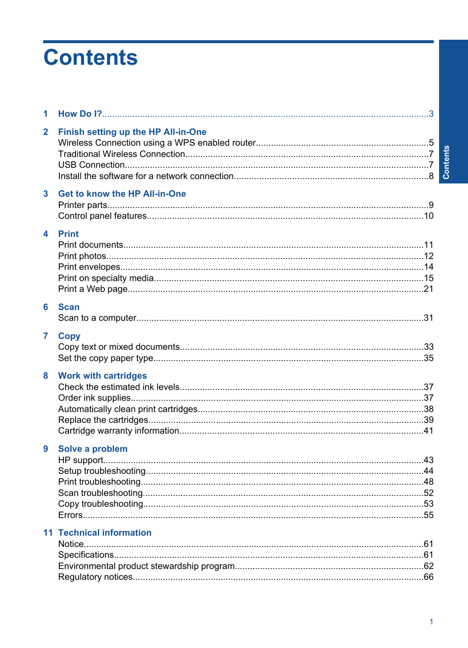 HP Deskjet F4580 All-in-One Printer User Manual | Page 4 / 77