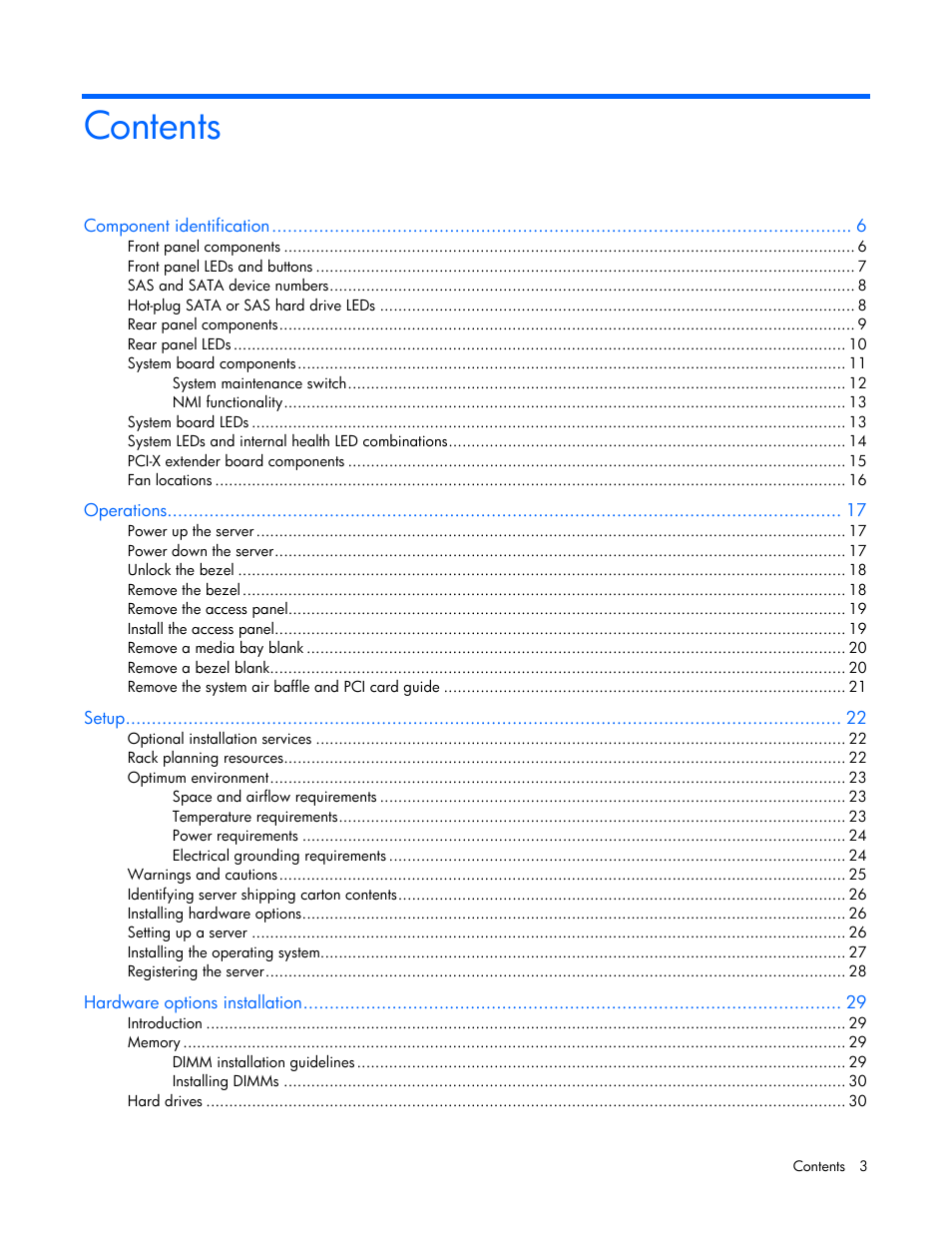 HP ProLiant ML310 G5 Server User Manual | Page 3 / 99