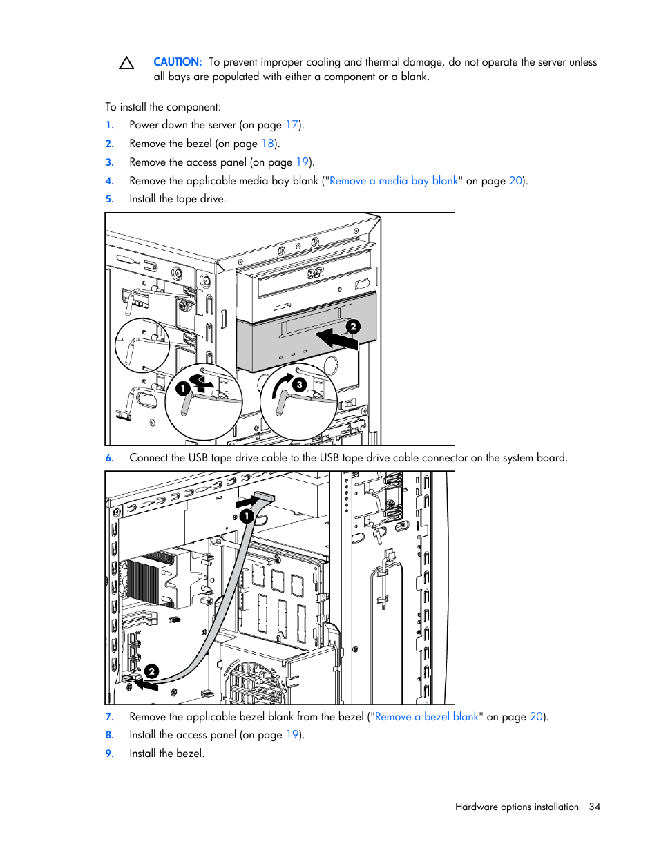 HP ProLiant ML310 G5 Server User Manual | Page 34 / 99