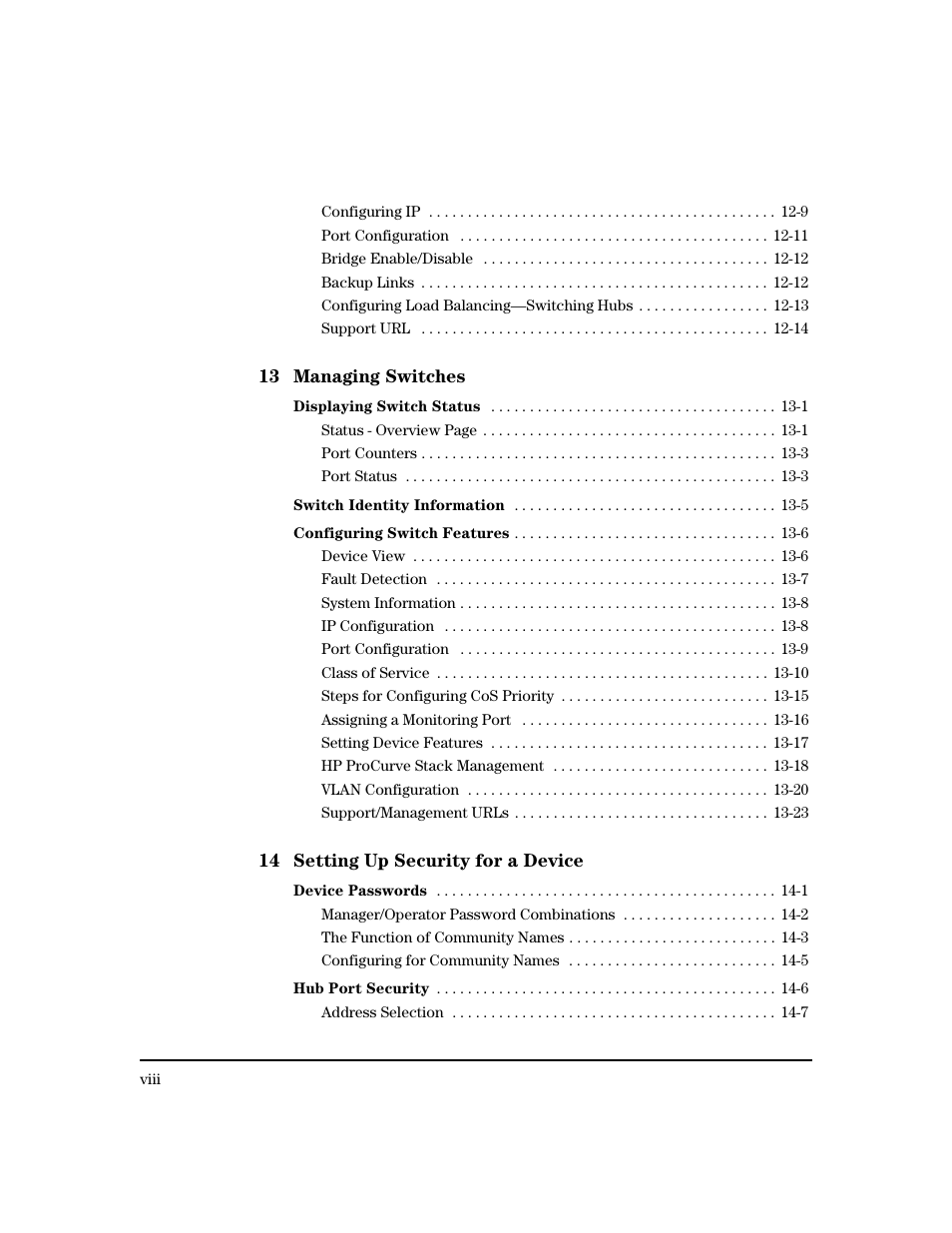 HP TopTools for Hubs and Switches User Manual | Page 10 / 234