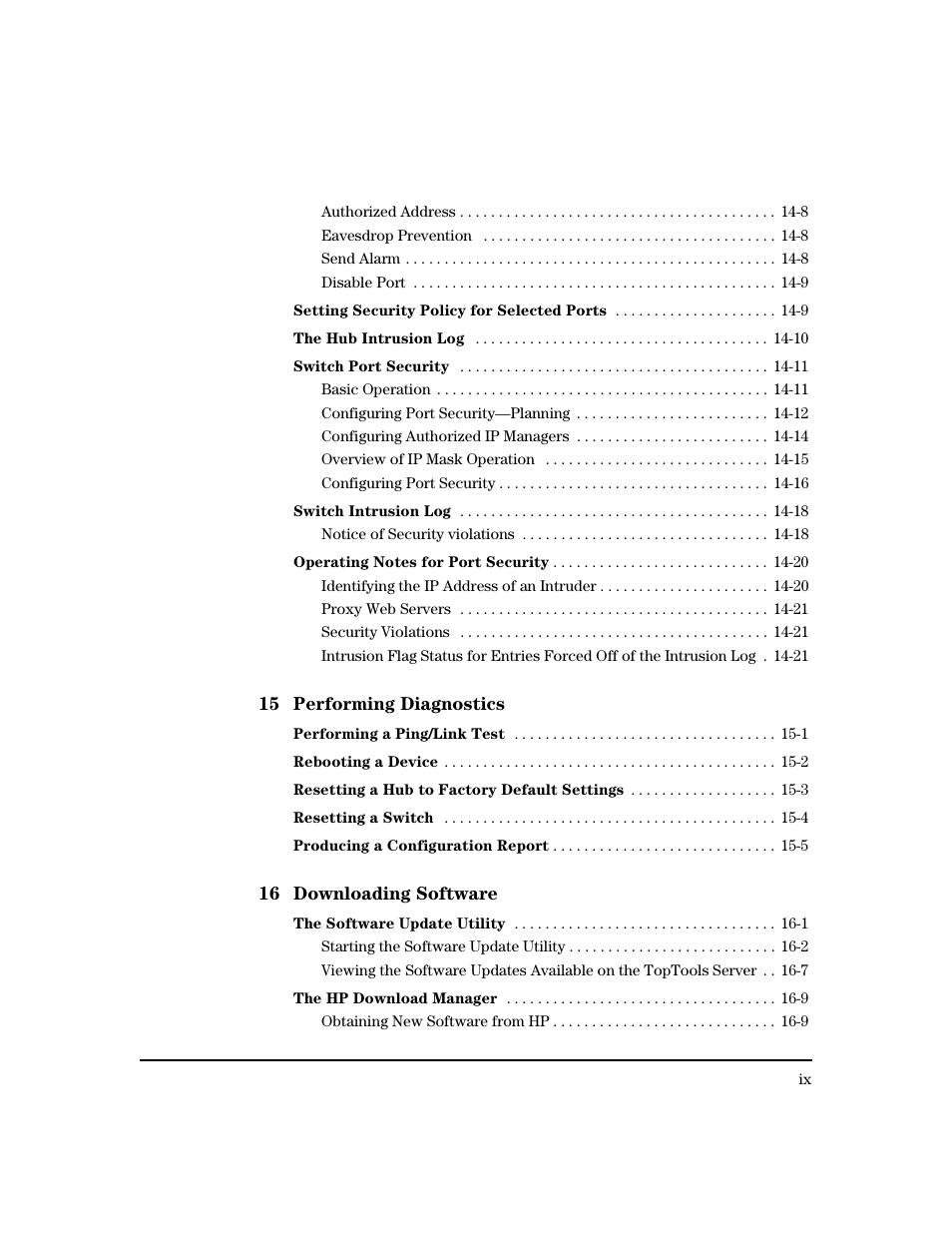 HP TopTools for Hubs and Switches User Manual | Page 11 / 234
