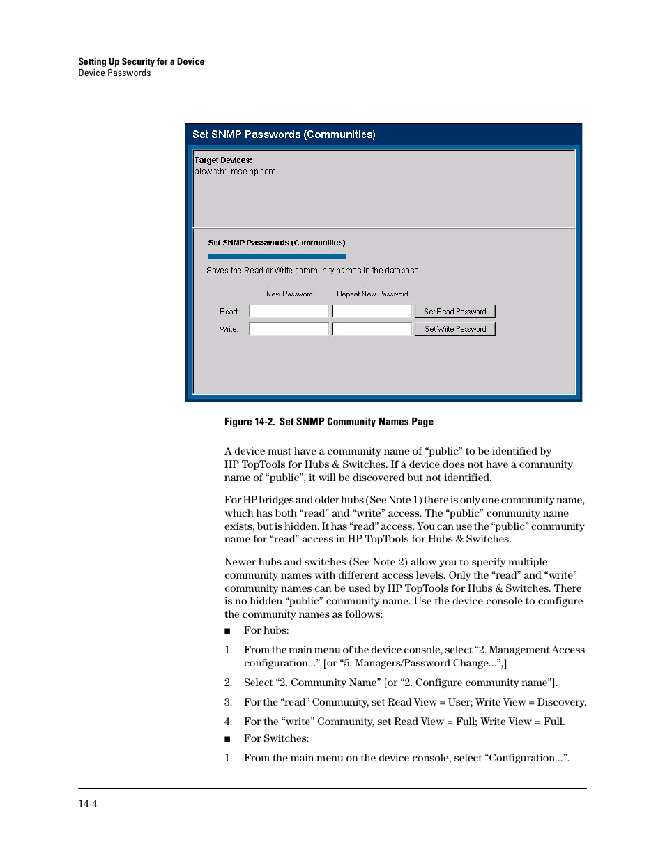 HP TopTools for Hubs and Switches User Manual | Page 184 / 234