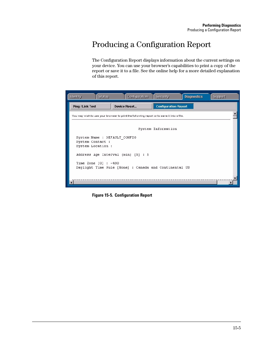 Producing a configuration report | HP TopTools for Hubs and Switches User Manual | Page 207 / 234