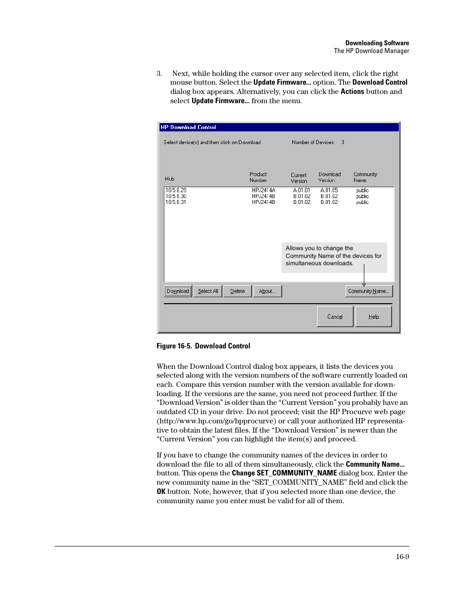 HP TopTools for Hubs and Switches User Manual | Page 217 / 234