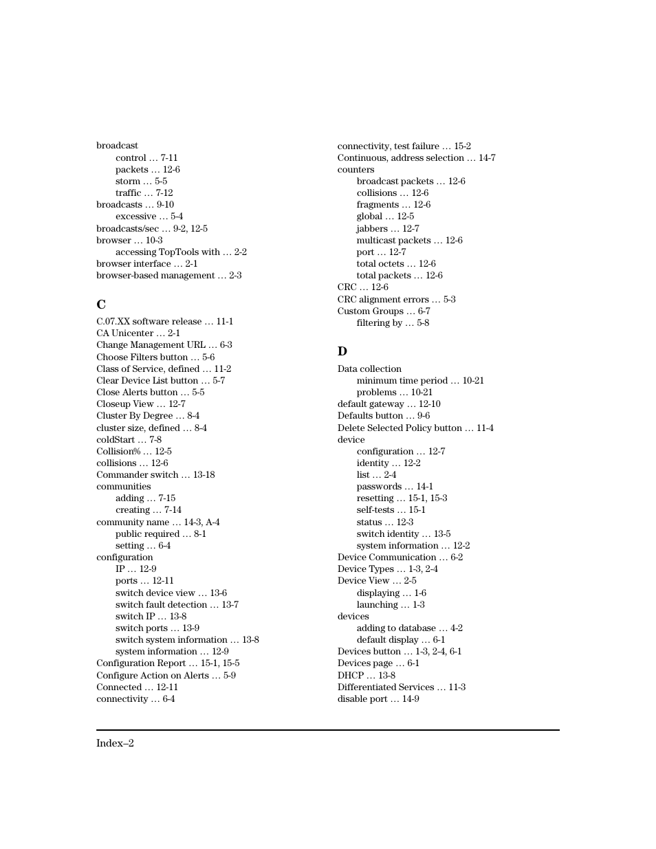 HP TopTools for Hubs and Switches User Manual | Page 228 / 234