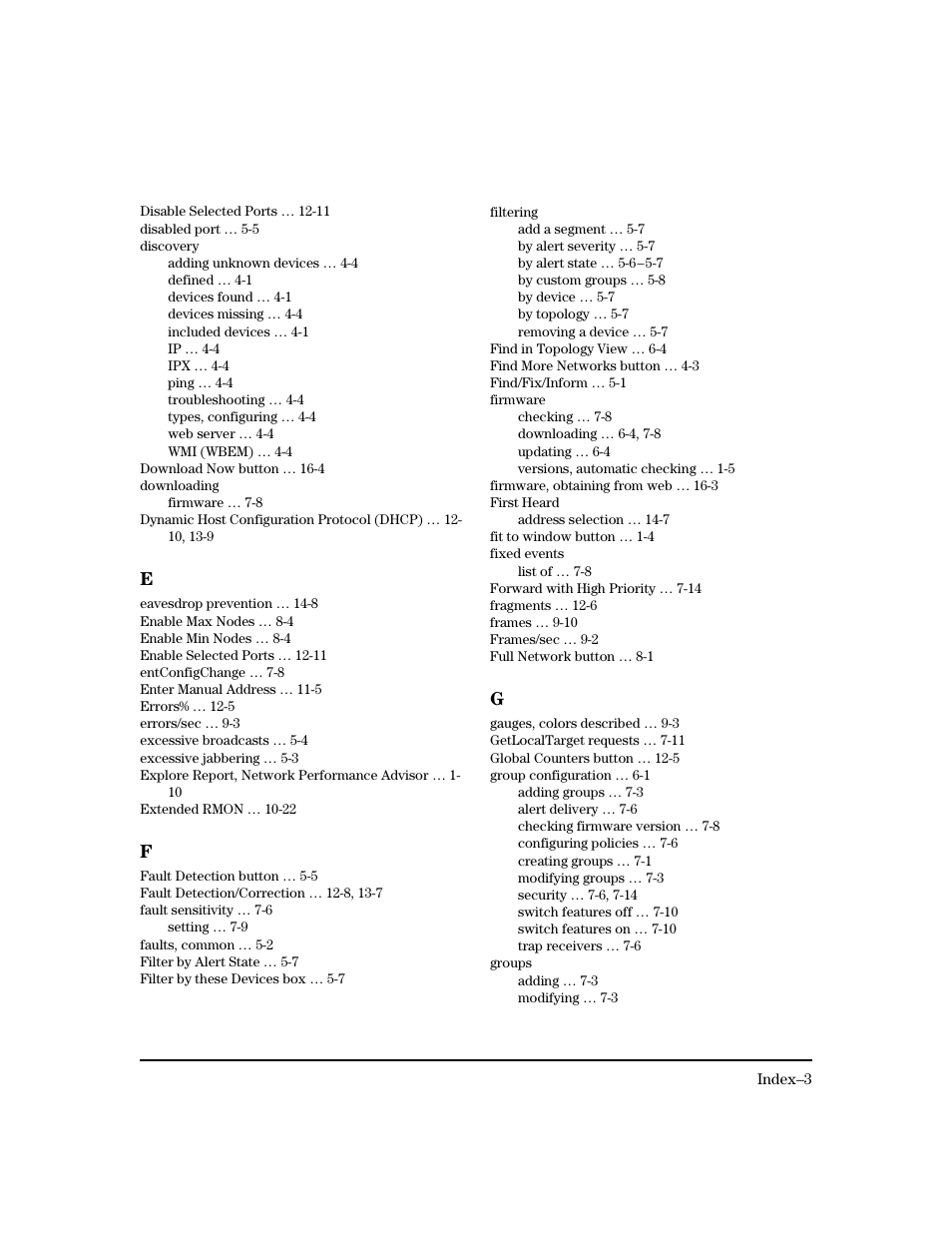 HP TopTools for Hubs and Switches User Manual | Page 229 / 234