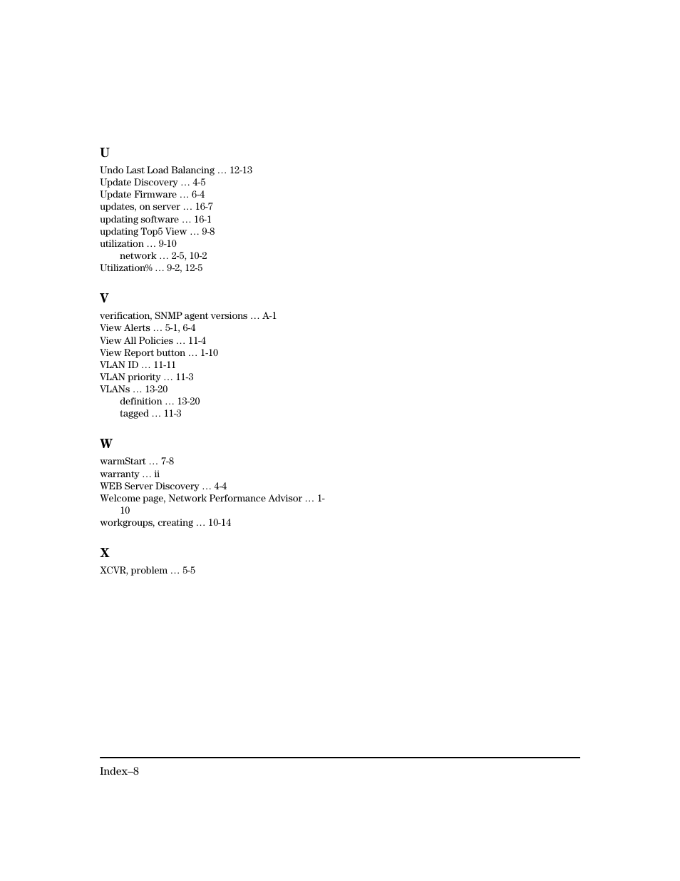 HP TopTools for Hubs and Switches User Manual | Page 234 / 234