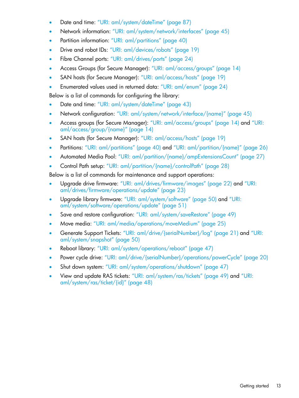 HP StoreEver ESL G3 Tape Libraries User Manual | Page 13 / 107
